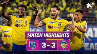 Match Highlights  Kerala Blasters FC 33 Chennaiyin FC  MW 8  ISL 202324 [upl. by Irelav449]