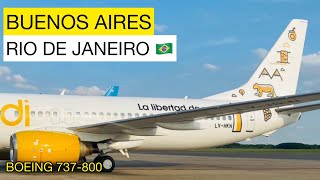 FLYBONDI Vuelo Buenos Aires Rio de Janeiro 🐚  Boeing 737800 [upl. by Ayardna]