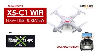 X5C1 Wifi Quad  Review amp Flight Test [upl. by Nilrak]