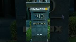 RIP ROBLOX 910😭 [upl. by Gianina]