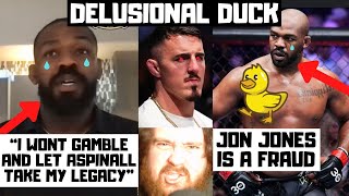 Jon Jones DELUSIONALY DUCKING Tom Aspinall Recent Interview EXPOSES HIM My Reaction [upl. by Farlay]