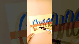 Colorful Name Lettering Ideas  Creative Hand Lettering Tutorial✨ shorts ytshorts [upl. by Chrisse]