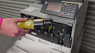 Replacing Toner Ricoh MP C305 [upl. by Anoif]