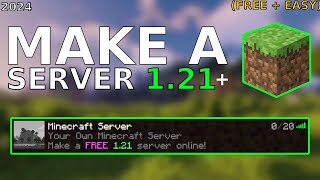 How to Make a FREE Minecraft Server Java 121 [upl. by Elvia]