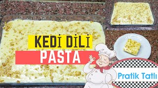 Kedi Dili Pasta Tarifi  PRATİK TATLI TARİFİ [upl. by Novaelc]