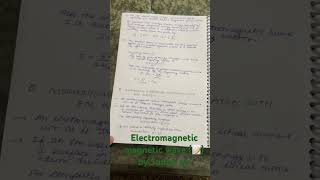 Electromagnetic Waves Notes by Sudhir sir 😯  notes physics cbse jee iit neet boards exam [upl. by Rabelais420]