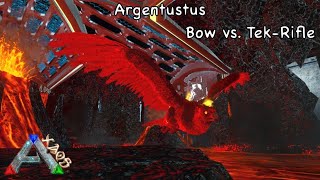 Argentustus Bow vs TekRifle  Boss  Dungeon  Ark Mobile [upl. by Lonyer]