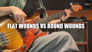 FLAT WOUNDS VS ROUND WOUNDS for PBass [upl. by Seline]