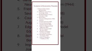 Evolution of Economic Theories yt youtubeshorts ugcnet economics theory shortsviral shorts [upl. by Rizas]