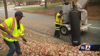 Leaf collection begins in WinstonSalem [upl. by Wordoow501]