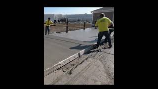 How to Broom Finish Concrete in 2024 shorts [upl. by Palua]