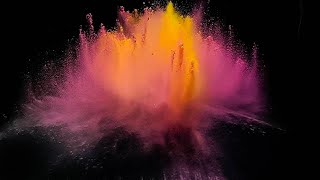 Color powder in slow motion [upl. by Alfy]