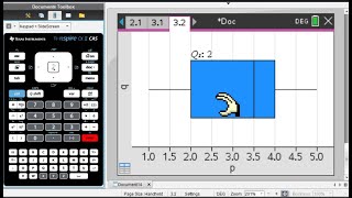 Drawing Histogram amp Box Plot in NSpire Calculator [upl. by Hairahs]