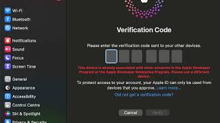 This device is already associated with other accounts in the Apple Developer Program [upl. by Gaskin140]