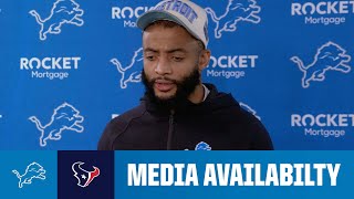 Detroit Lions players meet with the media  2024 NFL Regular Season Week 10 Lions at Texans [upl. by Selig]