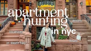 NYC APARTMENT HUNTING  tips prices tours in manhattan 2024 [upl. by Ahsekyw]