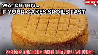 New improved vanilla cake recipe Use less ingredients get more volume and long lasting cake [upl. by Lovering]