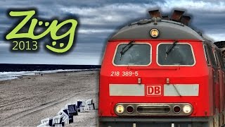 Zug2013 Bahnhöfe auf Sylt 2015  ua Westerland BR218 NOB IC [upl. by Fulmer]