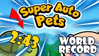 Super Auto Pets  Arena Speedrun CURRENT WORLD RECORD  243 [upl. by Harmaning]