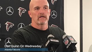 Falcons coach Dan Quinn discusses the linebackers [upl. by Harts]