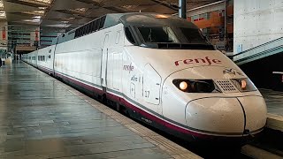 Renfe AVE TGV Espagnol au départ de Zaragoza Delicias [upl. by Imeka77]