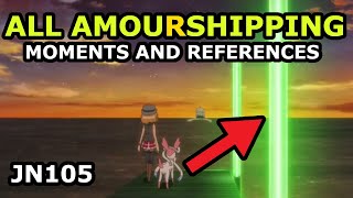 All Amourshipping References And Moments In Pokémon Journeys 105 [upl. by Harmonie]