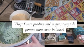 Vlog du 24 Janvier  Entre productivité et coup de pompe mon cœur balance [upl. by Aitnwahs951]