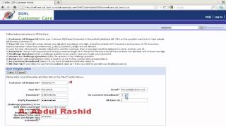 BSNL Selfcare Registration [upl. by Niala]