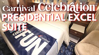 Carnival Celebration Presidential Excel Suite 17210 [upl. by Gahl]