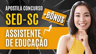 Apostila para Assistente De Educação Concurso SEDSC 2024 [upl. by Haran535]