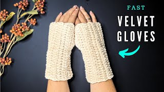 Crochet EASY Fingerless Gloves  FREE PATTERN [upl. by Adnaram805]