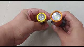 FLASHLIGHT WURKKOS WK03 GOLDEN VS CONVOY S21A SST40‼️ [upl. by Nauqet]