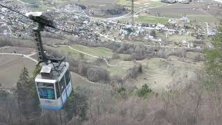 Luftseilbahn Chalais  Vercorin Talfahrt [upl. by Blanchard]