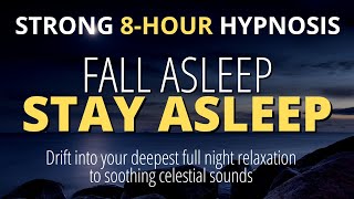 Sleep hypnosis For Deep Sleep Strong  Fall Asleep Fast  8hour Dark Screen [upl. by Jaine972]