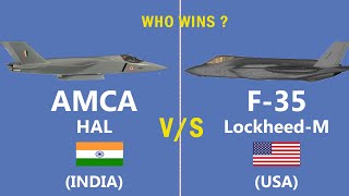 Comparison of Indias AMCA and F 35 Will the AMCA be able to compete with the F35 Fighter Jet [upl. by Notnilk]