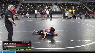 High School Girls 100 Emilie Gonzalez Somar Wrestling Club Vs Erica Pastoriza Arizona Girls Wrestl [upl. by Yehus]