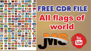 All Country Flags  Cdr File  with out Password  vector design [upl. by Nirrac]