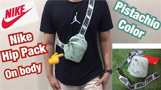 Nike Hip Pack  Pistachio Color Unboxing amp On Body [upl. by Heyward]