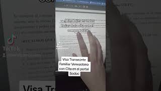 Nueva Forma de Pedir Cita Visa para transeúnte Familiar en el portal del Sodoc [upl. by Tess]