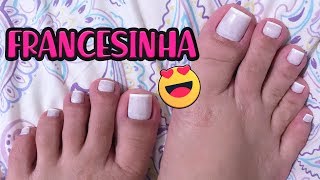 FRANCESINHA PERFEITA PARA UNHAS DOS PÉS [upl. by Afatsum]