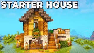 Minecraft Simple Starter House Tutorial [upl. by Na566]