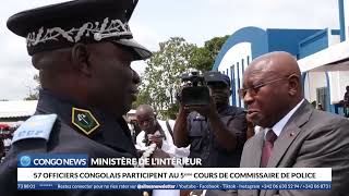 57 OFFICIERS CONGOLAIS PARTICIPENT AU 5ème COURS DE COMMISSAIRE DE POLICE police gendarmerie [upl. by Donnie]