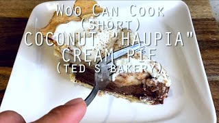 Hawaiian Chocolate “Haupia” Pie Short  Woo Can Cook [upl. by Archer580]