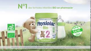 Physiolac une gamme de laits infantiles BIO disponible en pharmacie et parapharmacie [upl. by Inad532]