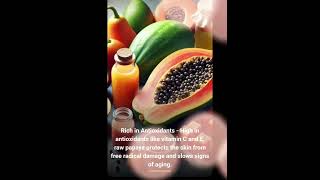 Look how eating papaya can affect your skin skinbrightening skincarewithpapaya skincare papaya [upl. by Alenas]