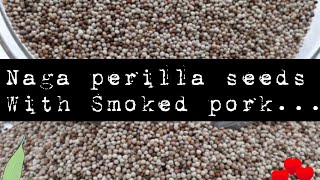 smoked pork with roasted perilla seeds [upl. by Indira]