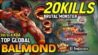 BALMOND BEST BUILD 2022  TOP GLOBAL BALMOND GAMEPLAY  MOBILE LEGENDS✓ [upl. by Oilcareh693]