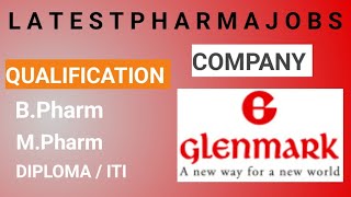 Glenmark pharmaceuticals hiring Production Packing pharmacyjobs pharmajobalert [upl. by Eseilenna]