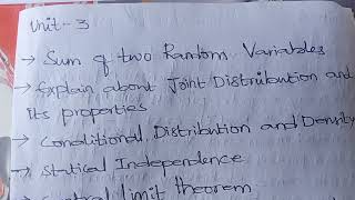 RANDOM VARIABLES AND STOCHASTIC PROCESSES IMPORTANT QUESTIONS AS PER JNTUK SYLLABUS OVERALL 5 UNITS [upl. by Teerprug]