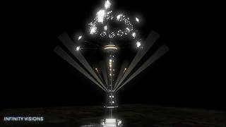 The 25th SPACE NEEDLE New Year 2019 Pyro Light Show Design Simulation [upl. by Garneau357]